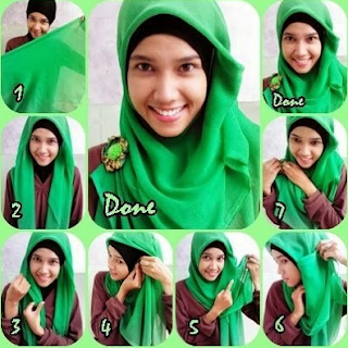 10 Cara Memakai Jilbab Segi Empat Anak Sekolah  1000  Jilbab Cantik