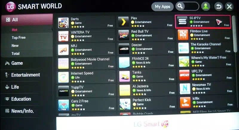 تحميل وتفعيل برنامج ss iptv على شاشة LG