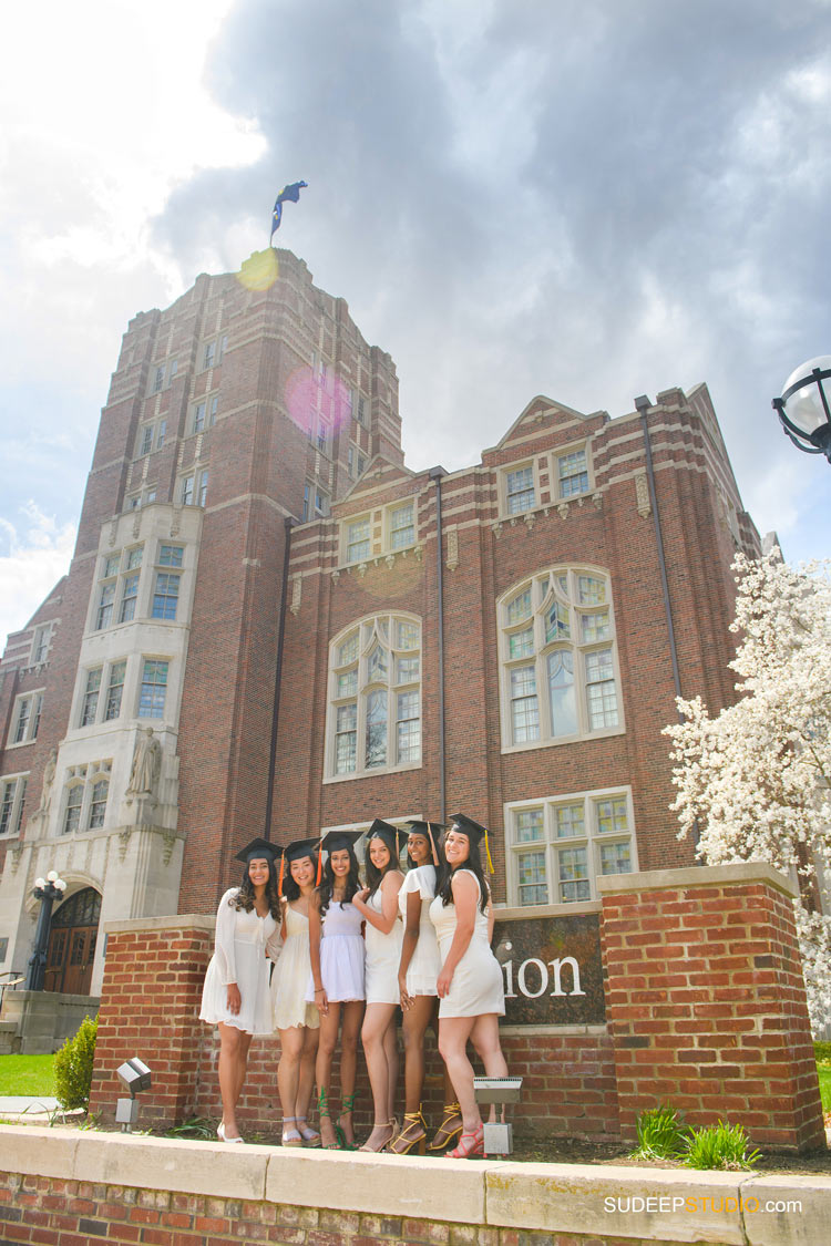 University of Michigan Graduation Pictures for Girls at Michigan Union College Graduation Photographer SudeepStudio.com