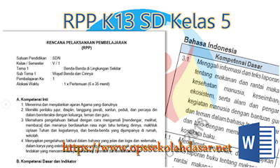  Seperti yang sudah kita ketahui bahwa Rpp yaitu Rencana yang  menggambarkan mekanisme dan Rpp SD (Semua Kelas ) Kurikulum 2013 Format Baru