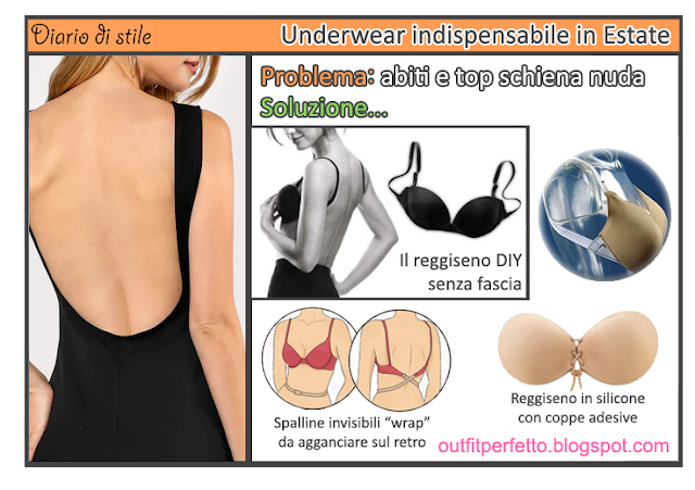 UNDERWEAR indispensabile in ESTATE: trasparenze e scollature, problemi e soluzioni!