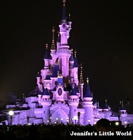 Disneyland Paris castle by night