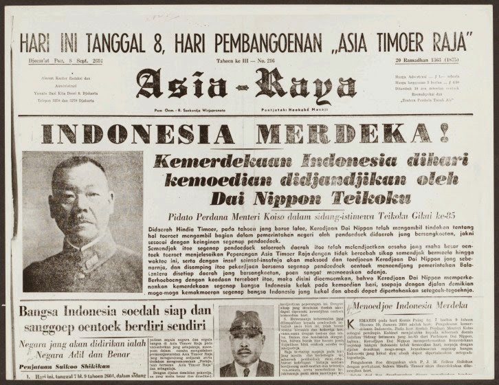 Indonesia Zaman Doeloe Harian Asia Raya memberitakan janji Jepang