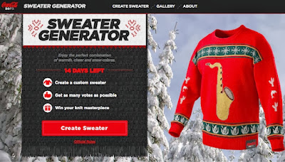 Coca cola, Sweater generator, navidad, concurso