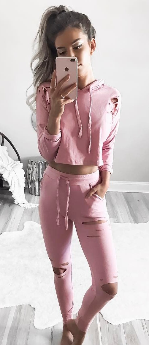 trendy pink set