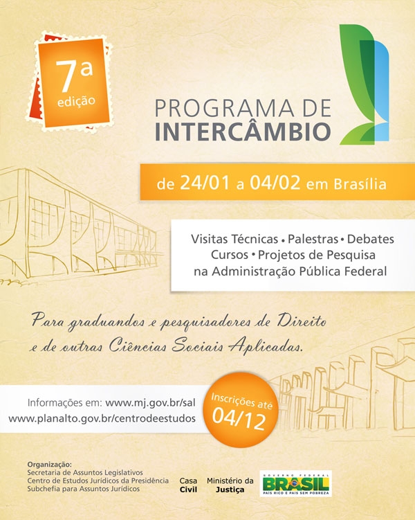 Universitários e Pesquisadores: Programa de intercâmbio seleciona até amanhã!