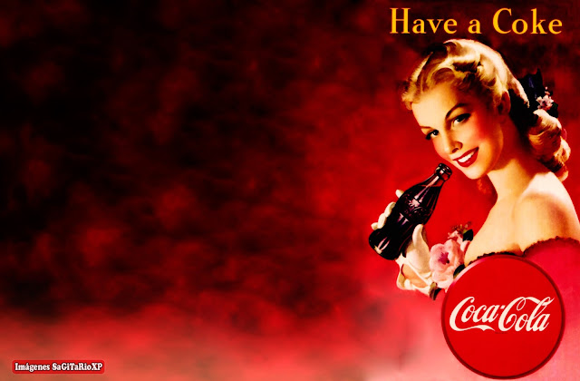 Fondo de pantalla vintage: Coca-Cola | Pin Up