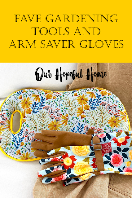 floral garden kneeler arm saver long gloves brown apron