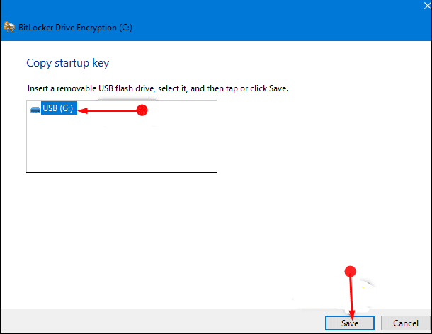 Methods to Copy Startup Key of BitLocker Encrypted Disk Drive in Windows 10