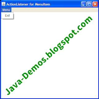 Using ActionListener for AWT MenuItem