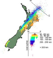 GeoNet Seismicity Map of the earthquake. 