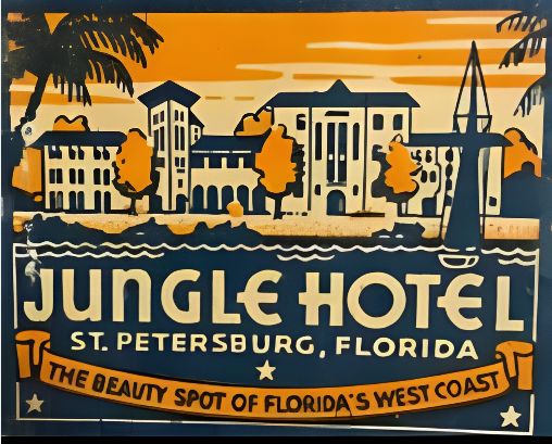 Jungle Hotel Matchbook Cover