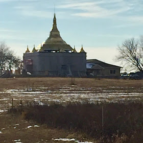 local Buddhist temple and monastery under construction