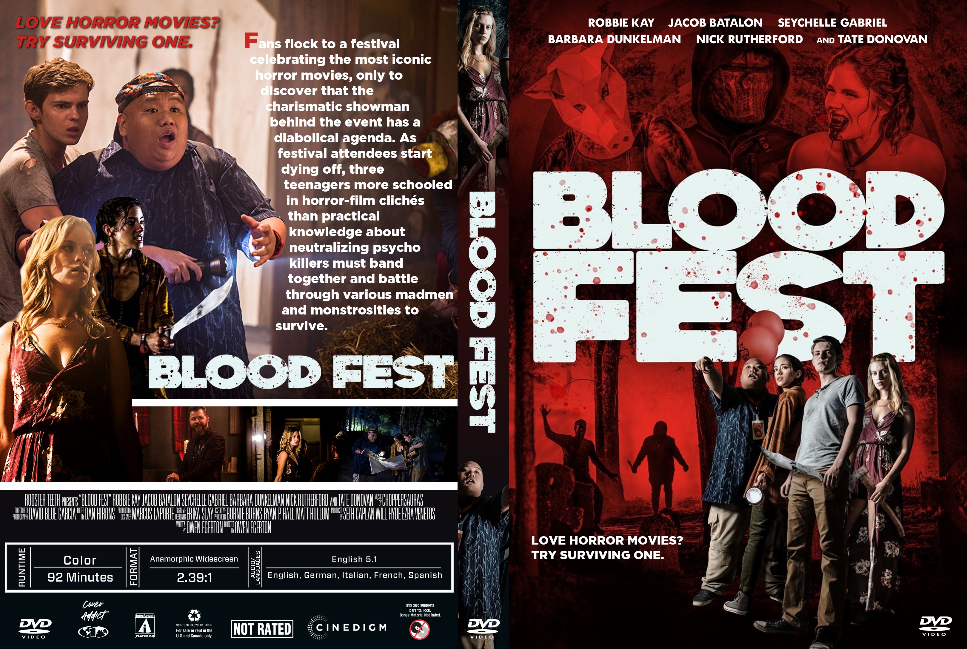 Blood Fest DVD Cover - Cover Addict - DVD, Bluray Covers 