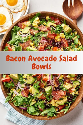 Bacon Avocado Salad Bowls