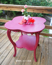 Curvy Antique Table Makeover from Denise on a Whim