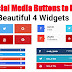 How to add social icons widget on website or blog? | Add stylish social icons widget on your website or blog  