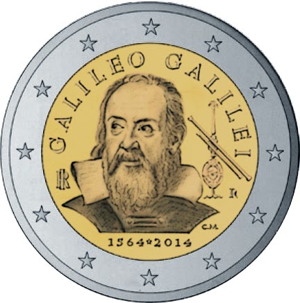  2 euro Italy 2014, Galileo Galilei