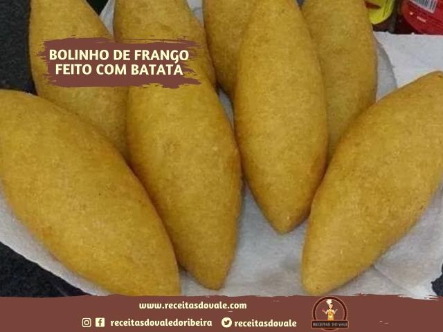 Receita de Bolinho de Frango feito com Batata