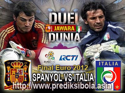 Prediksi Spanyol vs Italia Final Euro 2012