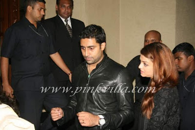 Aishwarya and Abhishek bachchan attended at shabana azmi's 60th birthday bash wallpaper