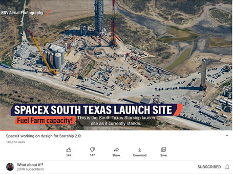 SpaceX South Texas Launch Site (Source: @Whataboutit)