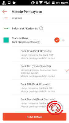 Ada 3 metode pembayaran untuk Top Up ShopeePay ini, yaitu Alfamart, Indomart/Ceriamart, dan Transfer Bank