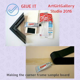 Making Corner Frame Sample display. Making Corner Frame Sample display.