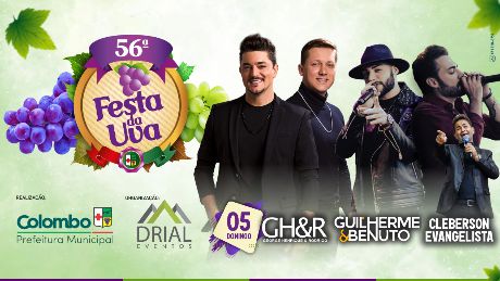 GUILHERME E BENUTO: Saiba onde conseguir os ingressos para o show na Festa da Uva em Colombo