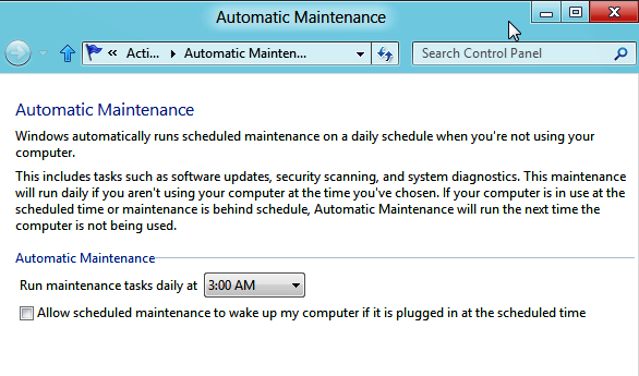 Trik Perawatan Otomatis Pada Windows 8