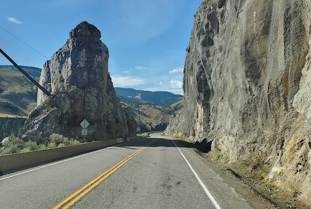 Trans Canada Highway The road cut through the rock