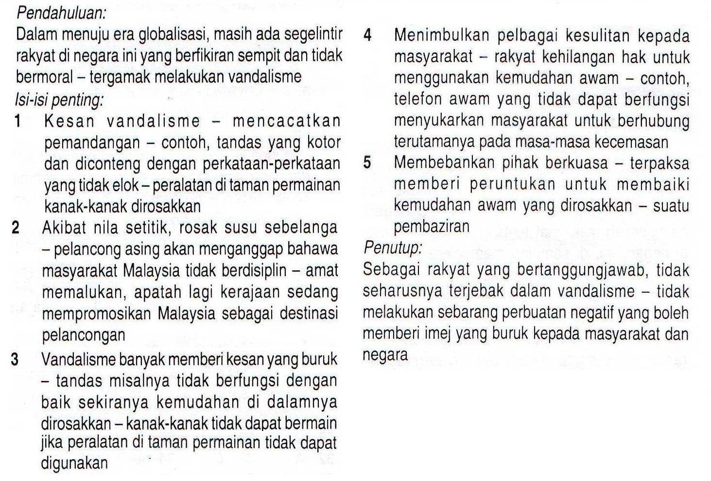 Contoh Karangan Surat Kiriman Rasmi Aduan Kerosakan Harta 