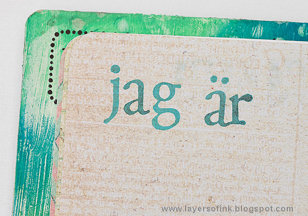 Layers of ink - Alphabet Notebook Tutorial by Anna-Karin with Sizzix Eileen Hull Journal die