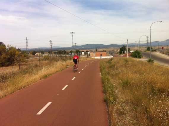 Ruta en bici de Madrid a Manzanares el Real por el GR-124, junio 2012