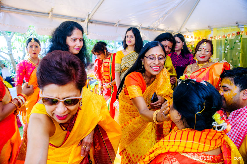 Decoration Indian Bengali Wedding Photography Bangla Gaye Holud Ceremony by SudeepStudio.com Michigan Ann Arbor South Asian Indian Wedding Photographer