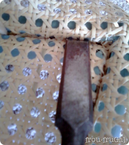 Chisel off excess Webbing