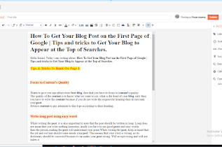 how to get on google first page | new blogger tips.