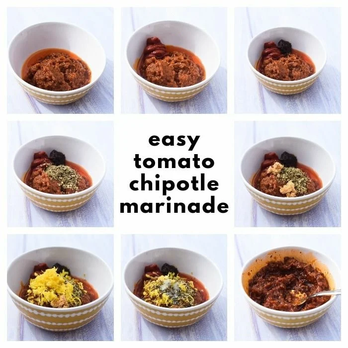 Making chipotle marinade with step-by-step photos