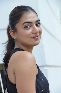 Nazriya Nazim Saree Stills at Ante Sundaraniki Movie Interview