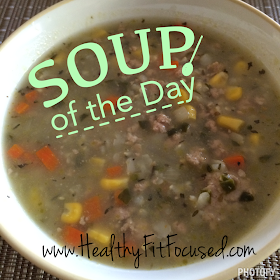 Clean Eating Recipe, Ground Turkey and Rice Soup, Soup of the Day, Crock Pot Meal