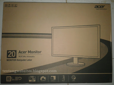 com kali ini akan aku bagikan pengalamanku membeli Lcd acer  Harga monitor acer