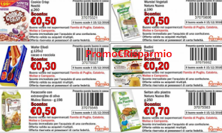 Logo Buoni sconto Famila: 10 coupon per risparmiare 