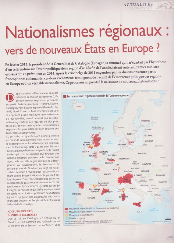 Nationalismes régionaux 1