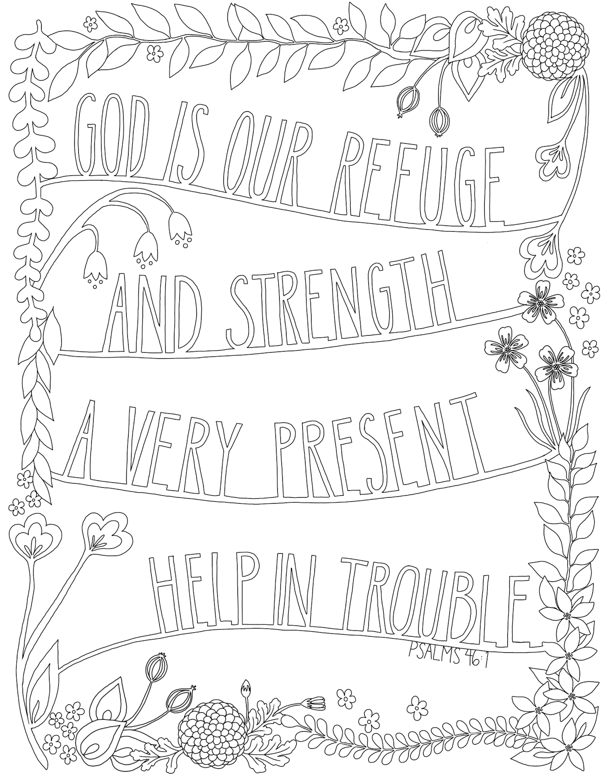 just what i squeeze in: God is our refuge -- Coloring ...