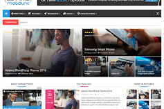 Adams Responsive Retina WordPress News, Magazine