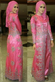 Model Kebaya Long Dress Muslimah Untuk Wisuda