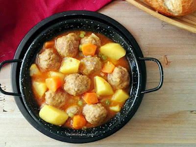 Albóndigas a la jardinera