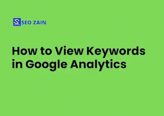 How to View Keywords in Google Analytics
