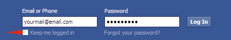 Ensure Secured Facebook Log in