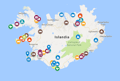 Mapa Islandia ruta 9 dias